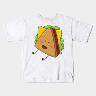 Happy Triangle Sandwich Kids T-Shirt